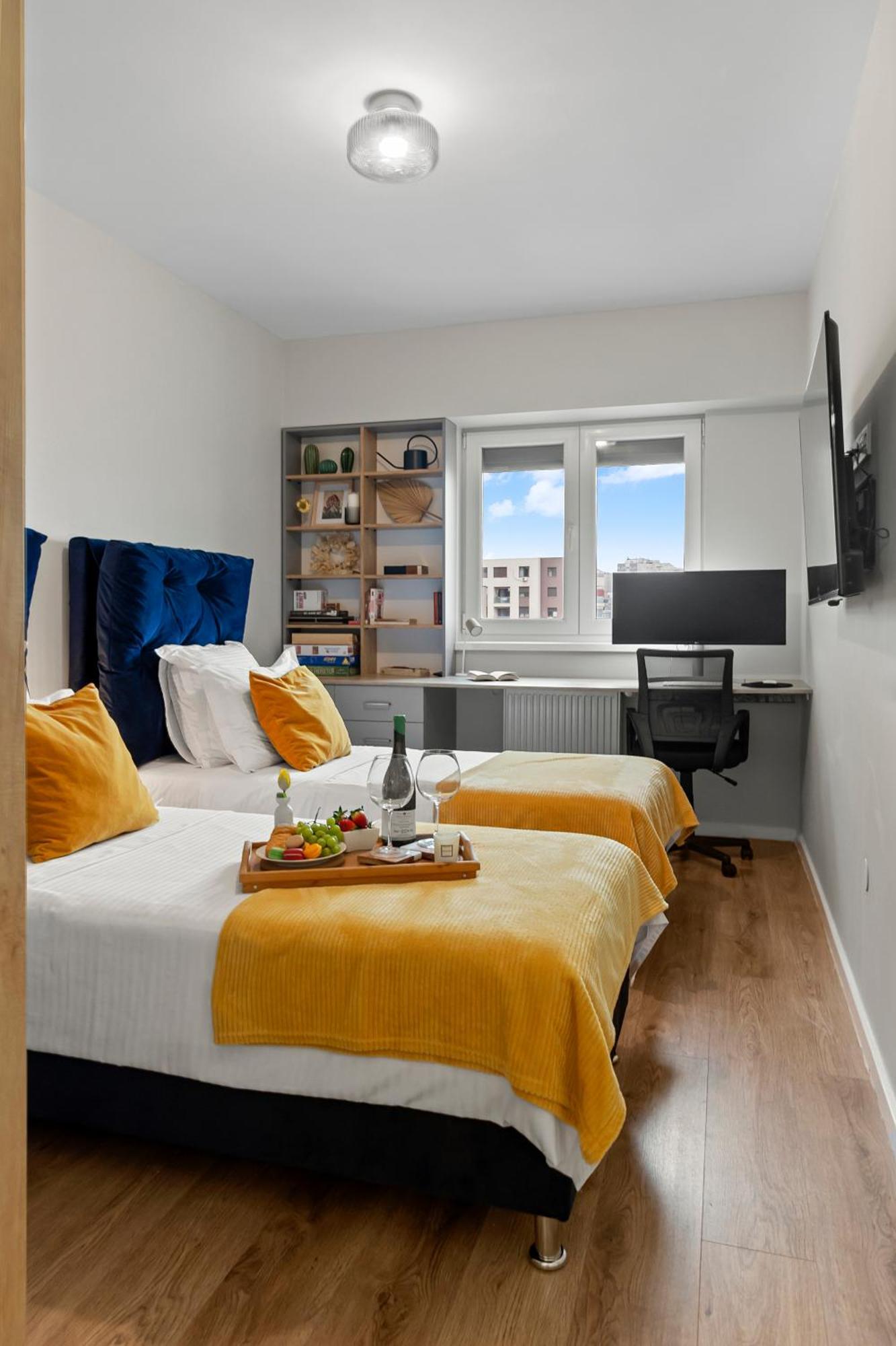 Mido Park Apartment With Private Parking & Self Check-In Бухарест Екстер'єр фото